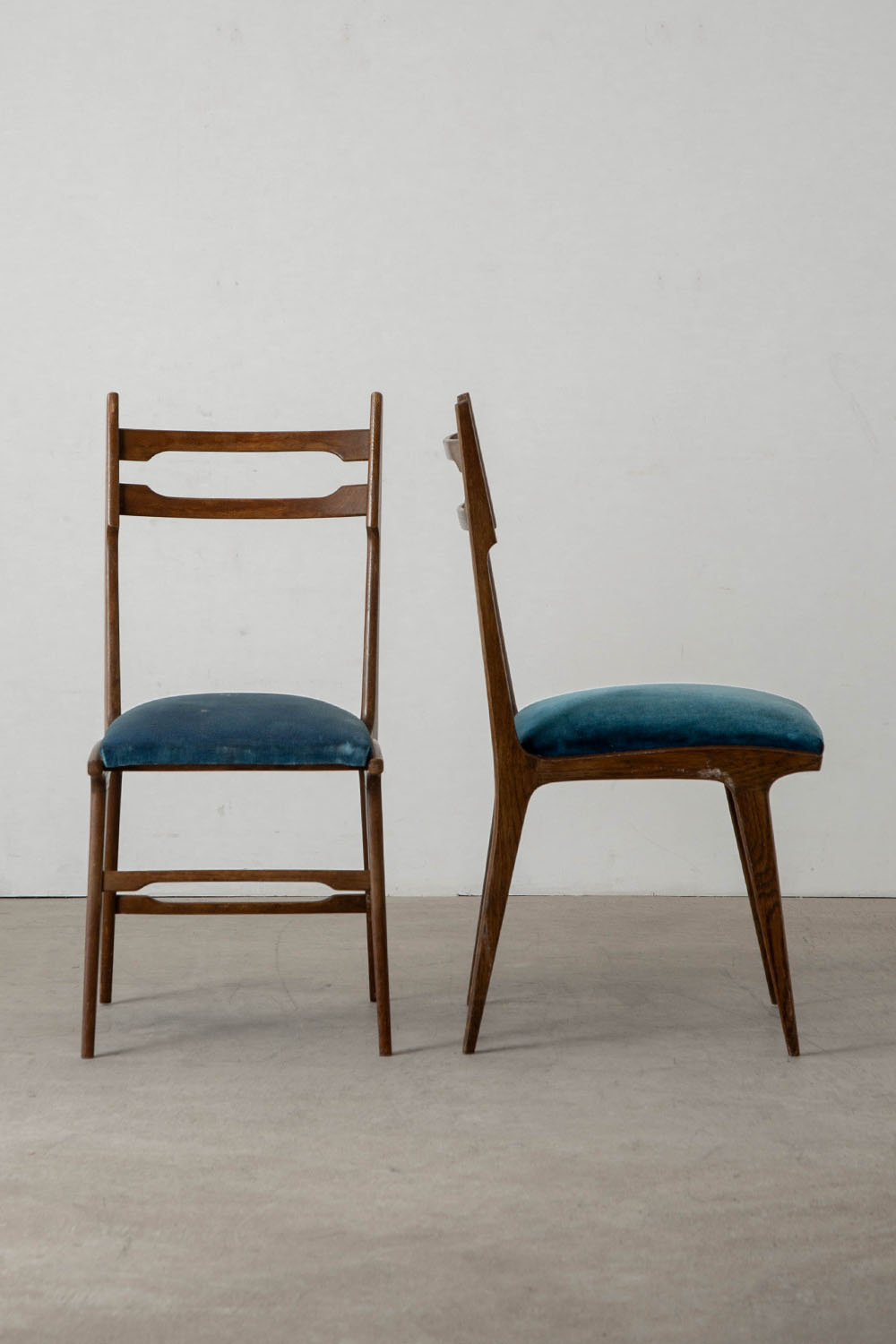 Dining Chair in Wood and Fabric