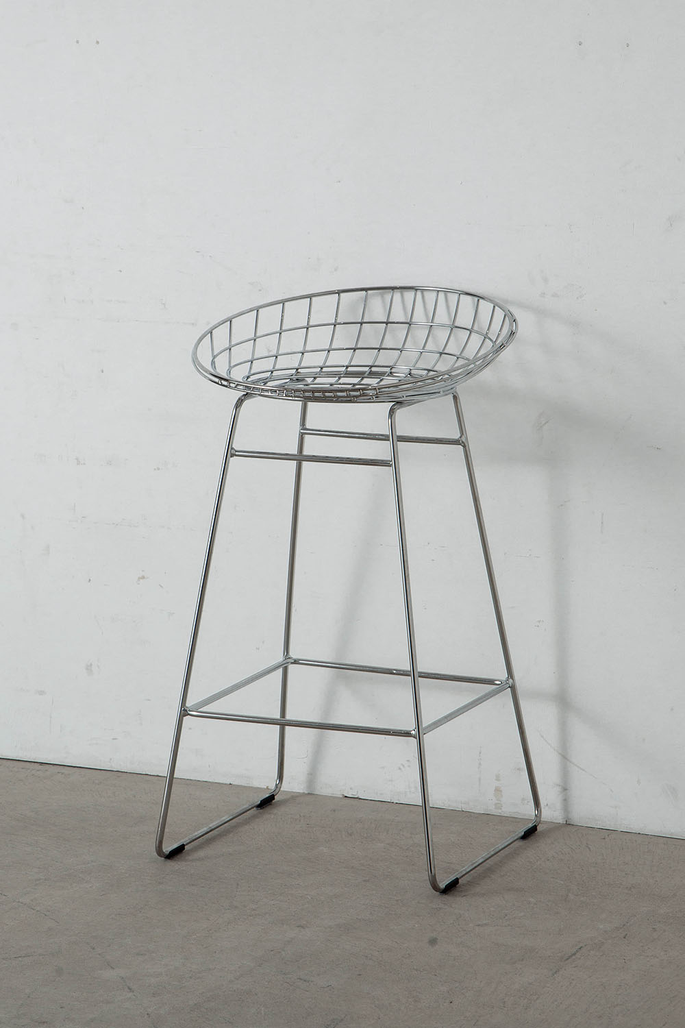 Wire Bar Stool by Cees Braakman for Pastoe in Steel , Chrome
