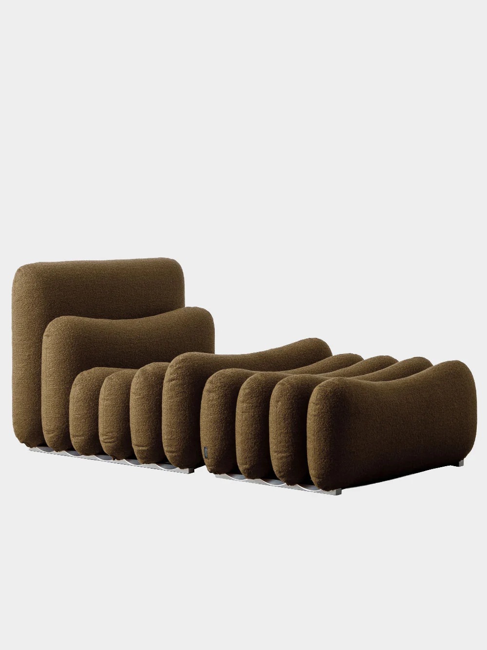 Additional System Armchair and Ottoman by Joe Colombo for Tacchini in Fabric&nbsp;Dionea 04