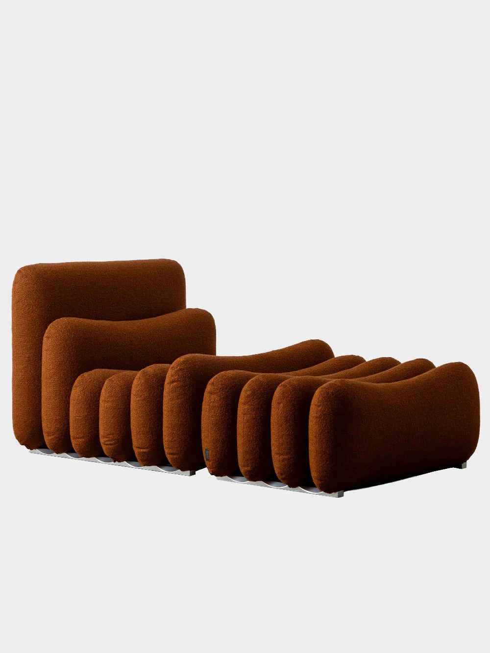 Additional System Armchair and Ottoman by Joe Colombo for Tacchini in Fabric&nbsp;Dionea 06