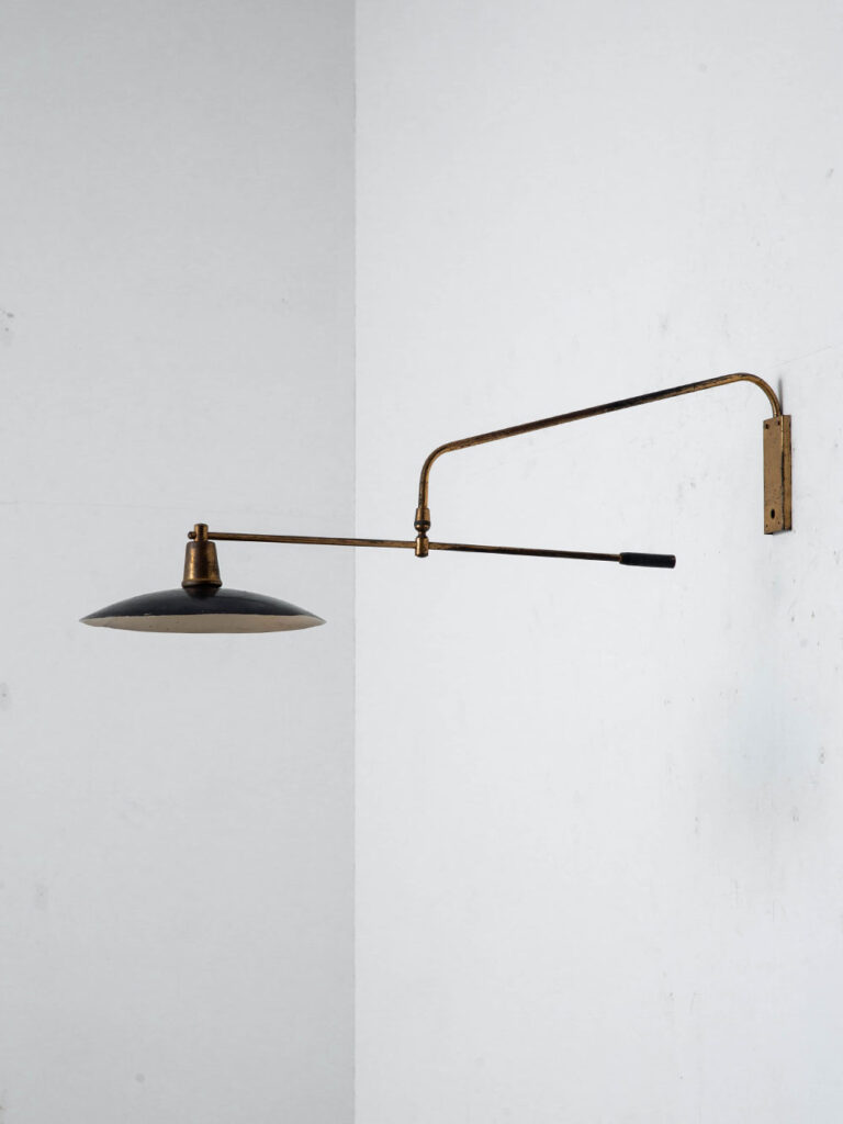 Wall Lamp in Metal and Brass