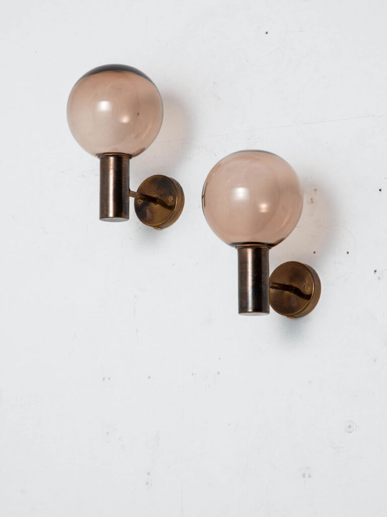 V-149 Wall Lamp by Hans-Agne Jakobsson for Hans-Agne Jakobsson AB in Glass and Brass