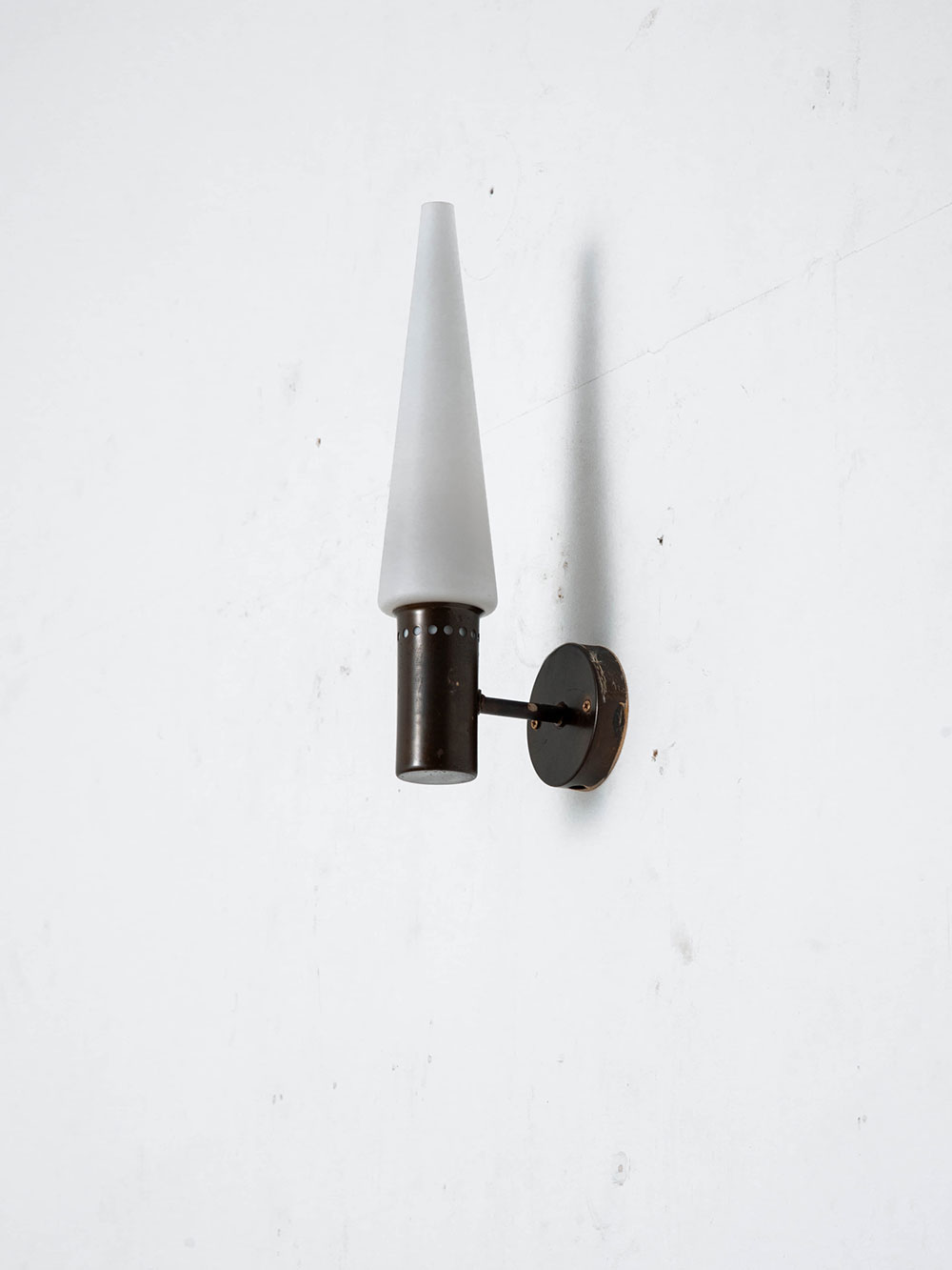 Wall Lamp by Hans-Agne Jakobsson for Hans-Agne Jakobsson AB in Glass and Brass