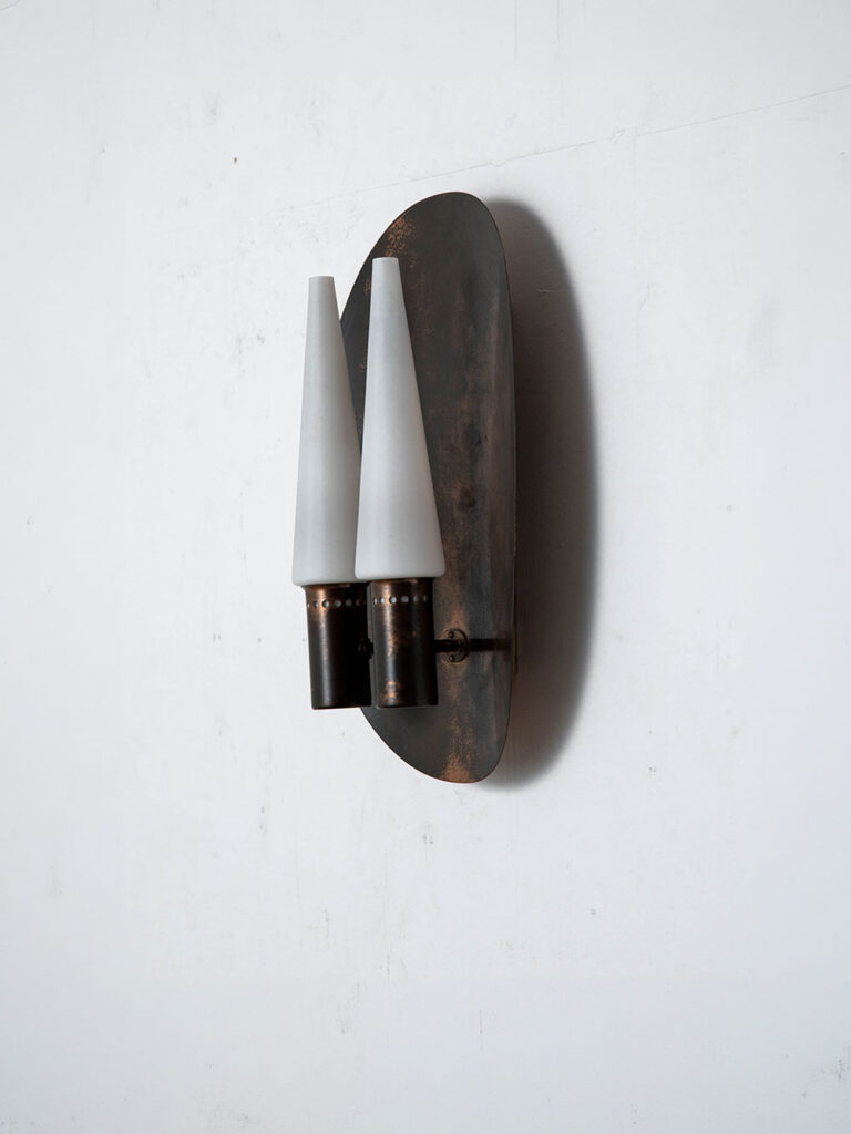 Wall Lamp by Hans-Agne Jakobsson for Hans-Agne Jakobsson AB in Glass and Brass