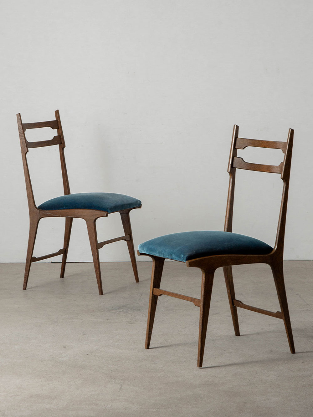 Dining Chair in Wood and Fabric