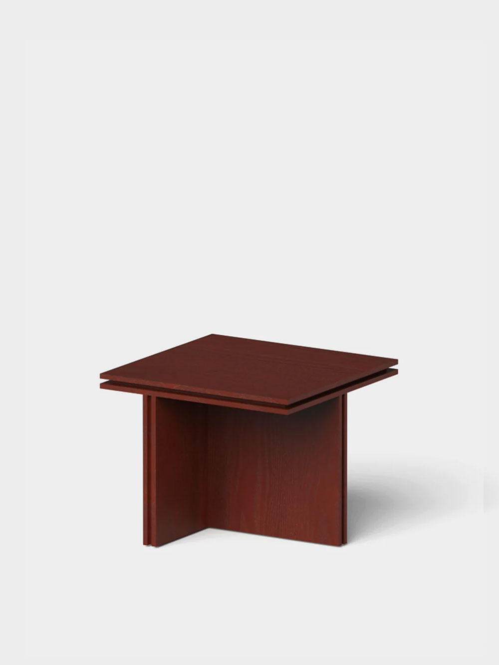 Slot Side Table by Francesc Rifé for Kendo in Ash&nbsp;Burgundy 