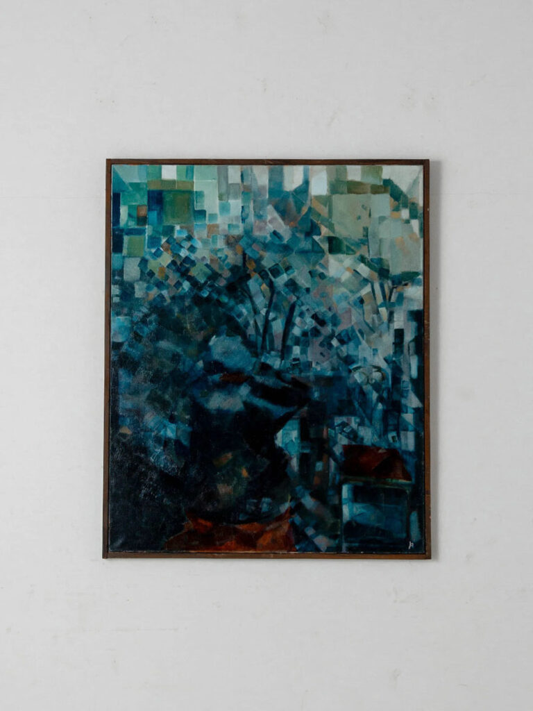 Abstract Oil Painting in Wood