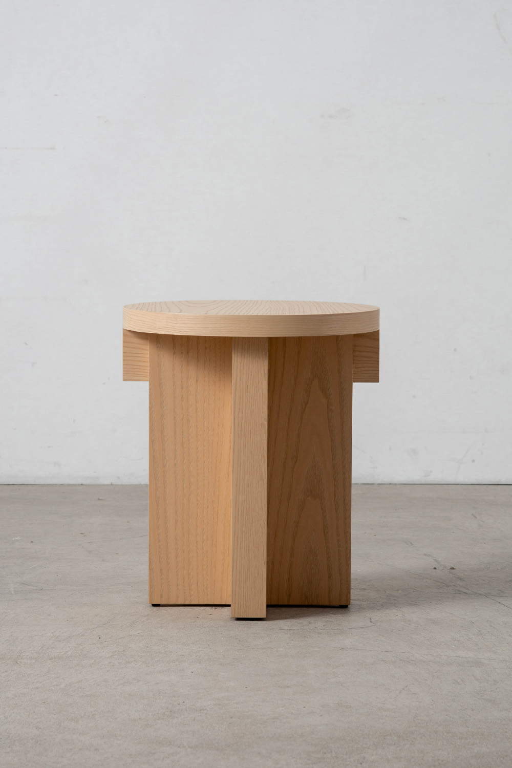 Rak Round Stool by Francesc Rifé for Kendo in Natural Ash