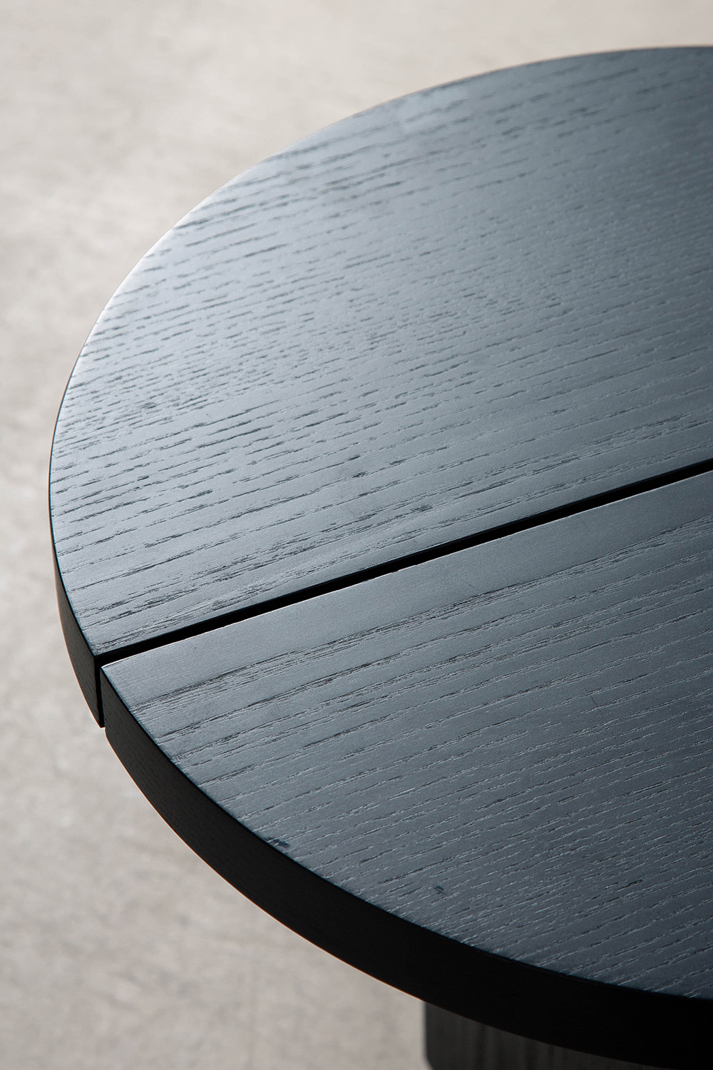 Rak Side Table φ45 by Francesc Rifé for Kendo in Black Ash