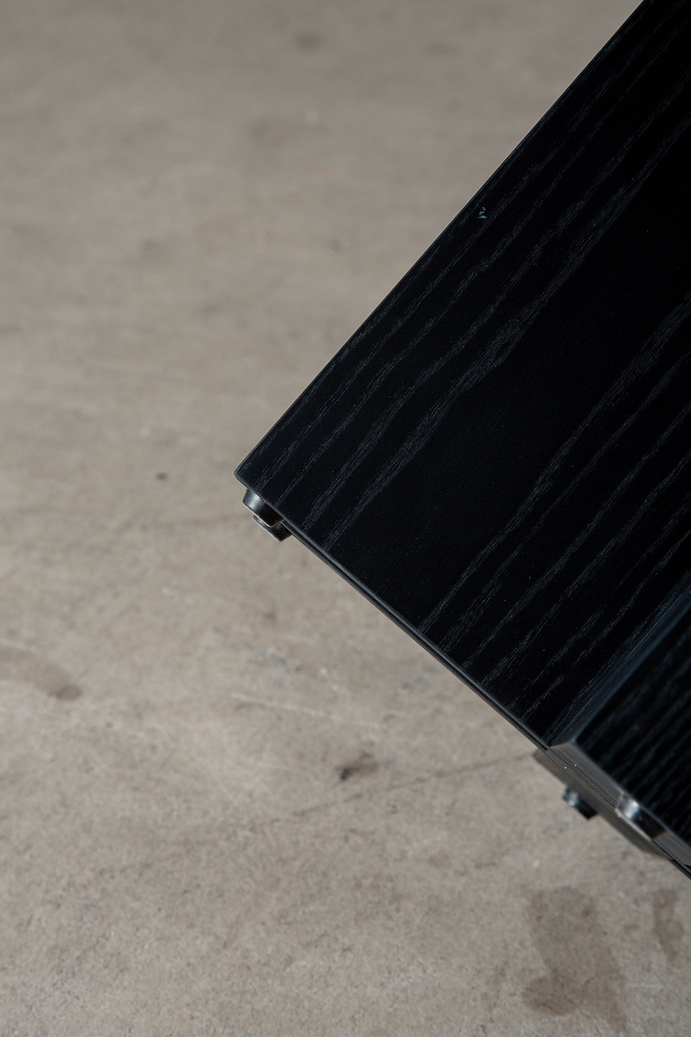 Rak Round Stool by Francesc Rifé for Kendo in Black Ash
