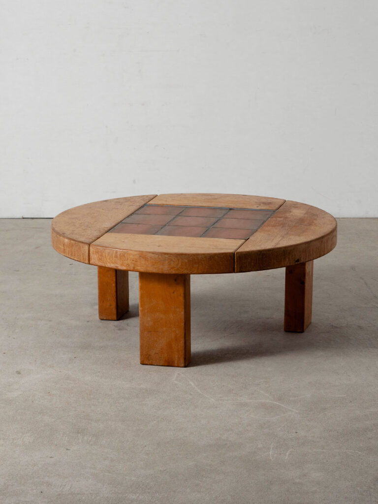 Coffee Table in Wood and Tile