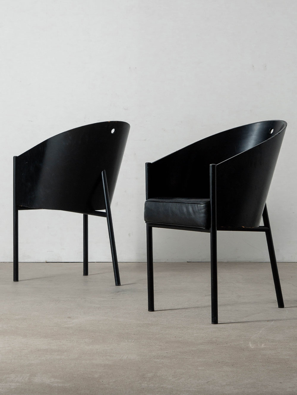 COSTES Chair by Philippe Starck for Driede in Leather and Wood