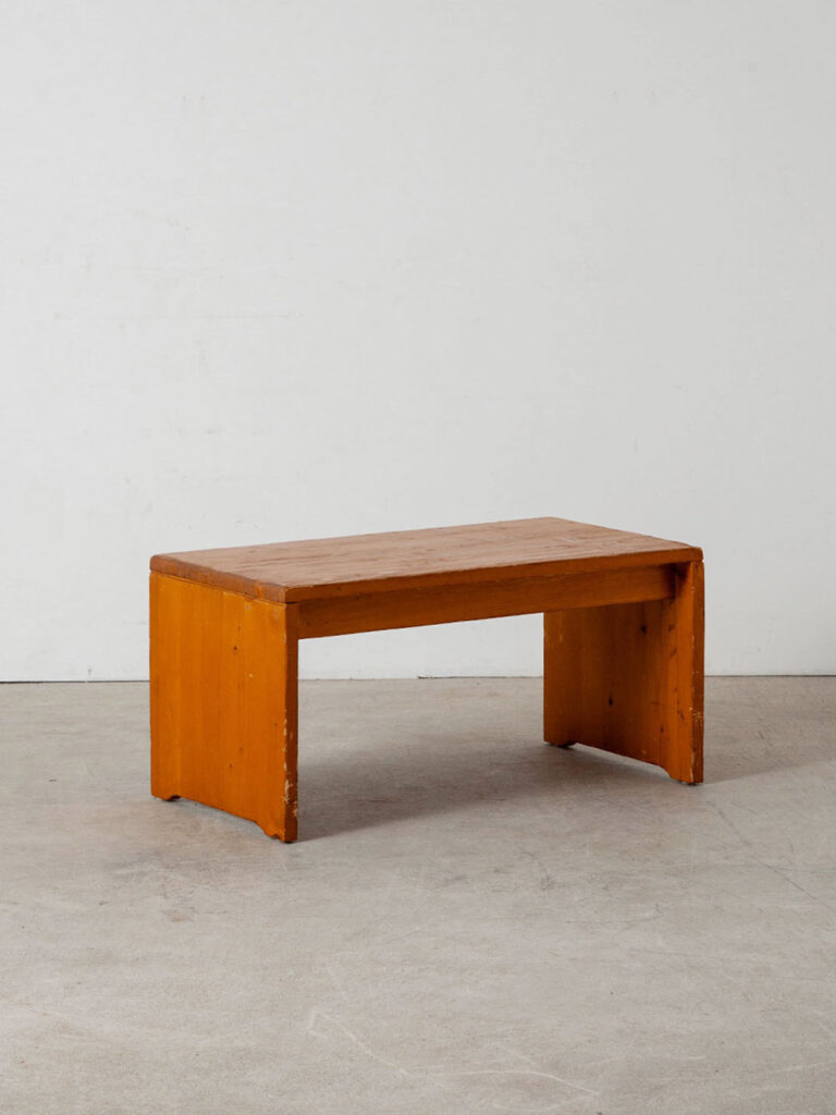 Bench by Charlotte Perriand for Les Arcs in Pine