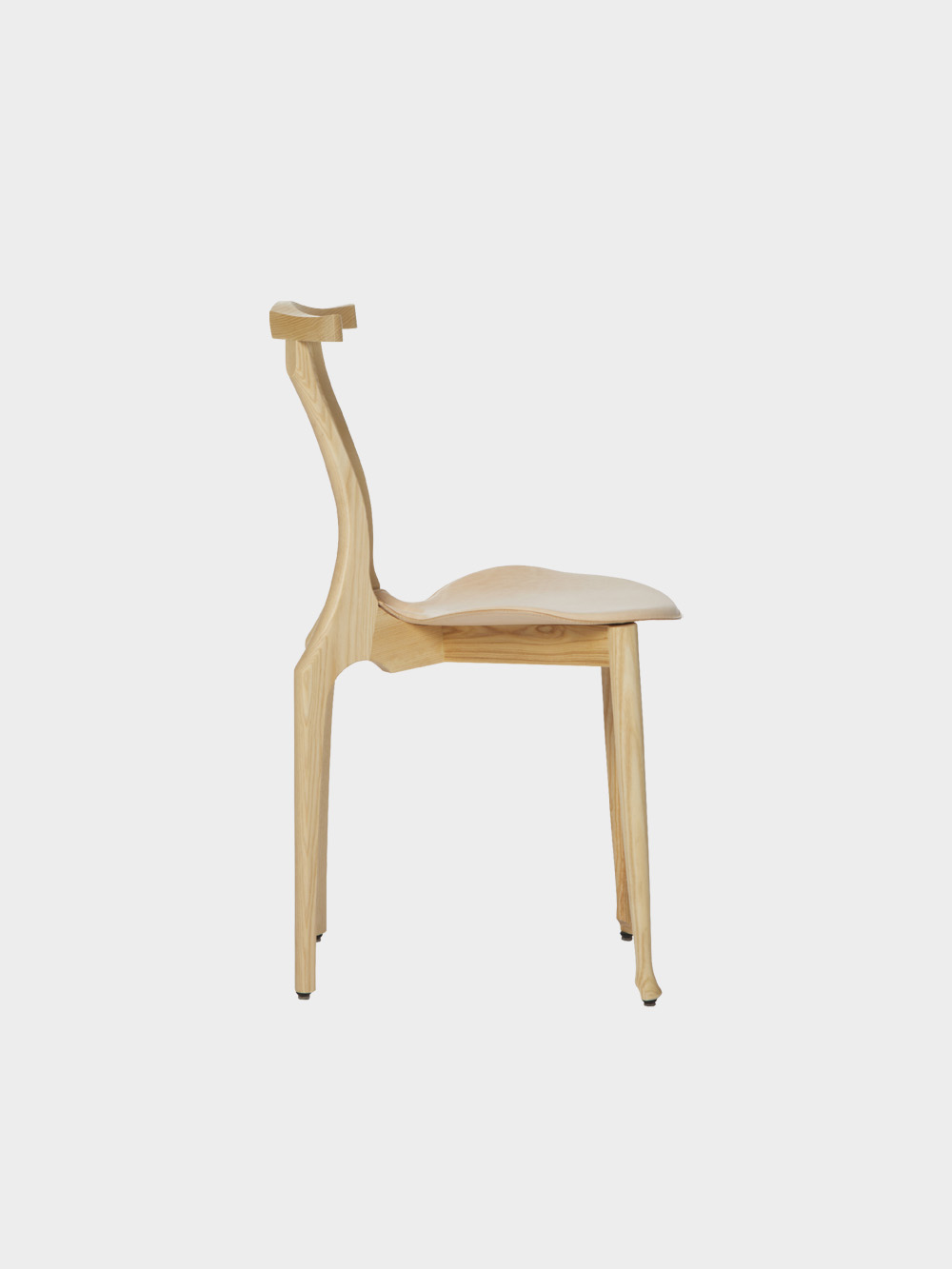 Gaulinetta Chair by Oscar Tusquets for BD Barcelona in Ash and Black&nbsp;Natural