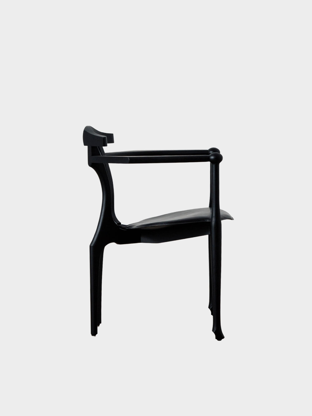 Gaulino Easy Chair by Oscar Tusquets Chair for BD Barcelona in Ash and Black&nbsp;Black