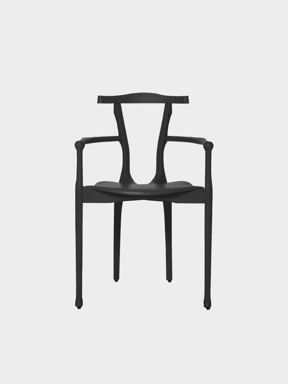 Gaulino Chair by Oscar Tusquets for BD Barcelona in Ash and Black&nbsp;Black