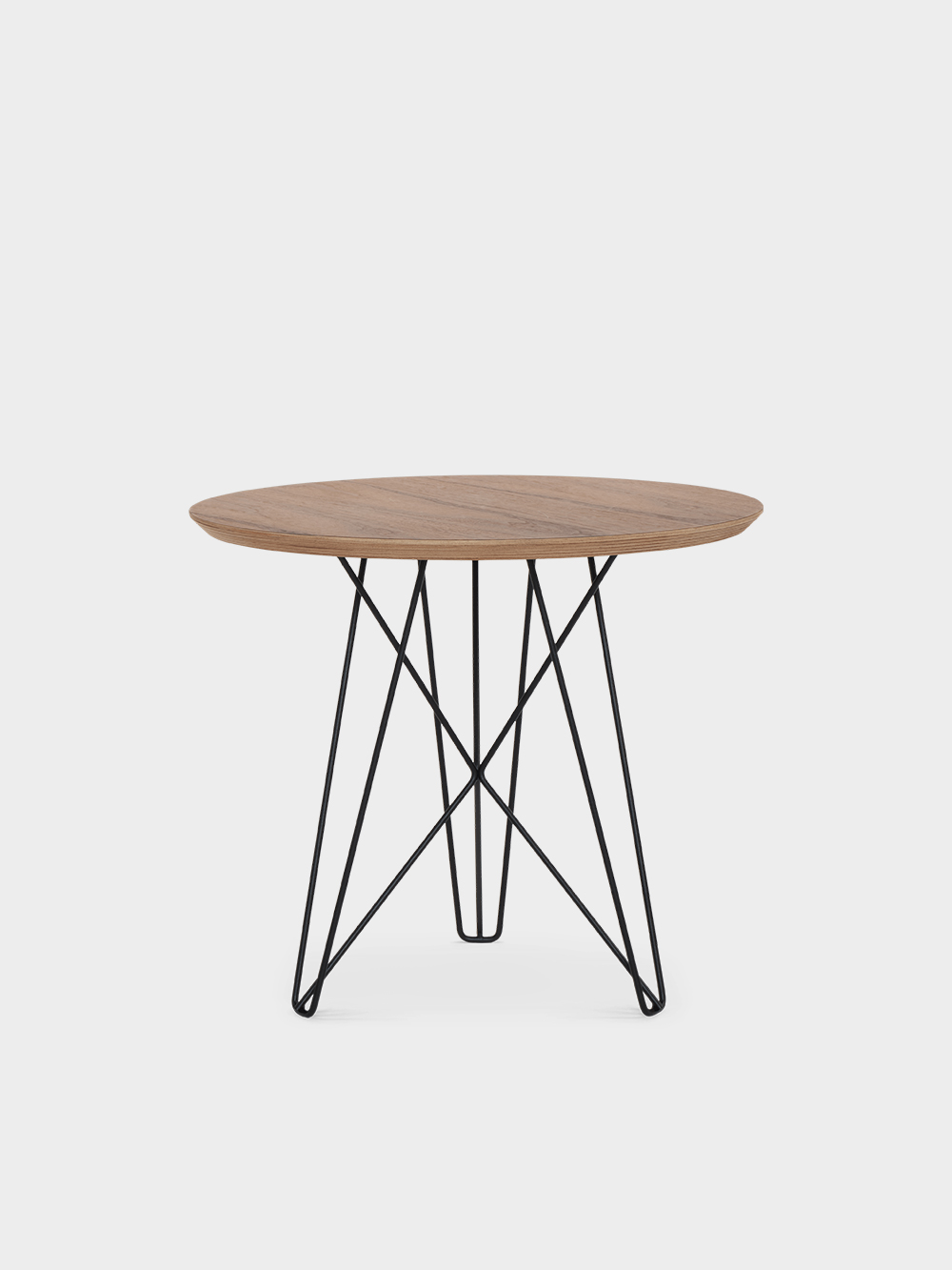 IJhorst Side Tables Medium by Constant Nieuwenhuys for Pastoe in Metal and Fenix Black , Oak Walnut