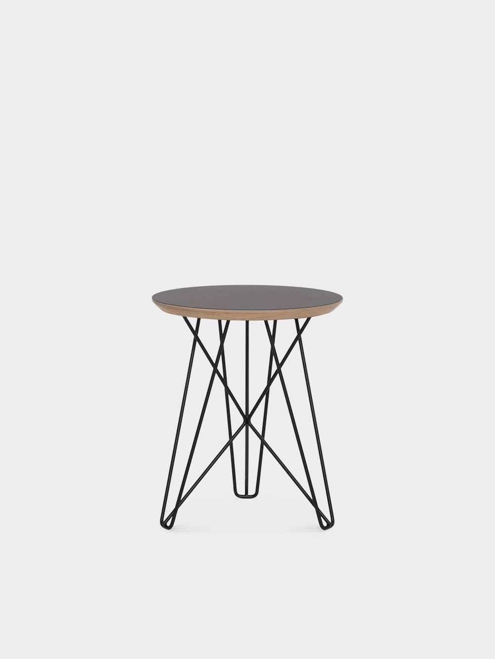 IJhorst Side Tables Small by Constant Nieuwenhuys for Pastoe in Metal and Fenix Black , Oak , Walnut Black