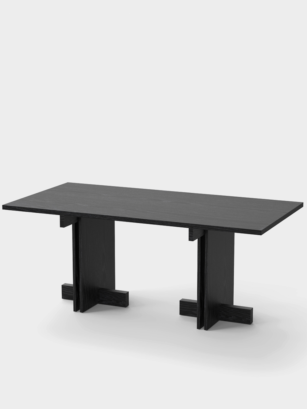 Rak Bistro Table by Francesc Rifé for Kendo in Black Ash&nbsp;Black