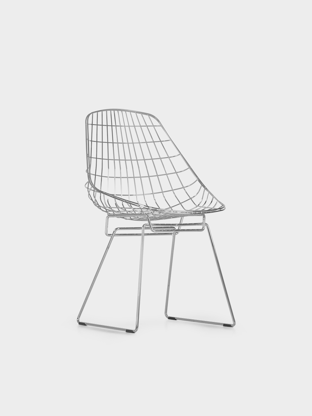 SM05 Wire Dining Chair by Cees Braakman for Pastoe in Steel , Chrome Chrome