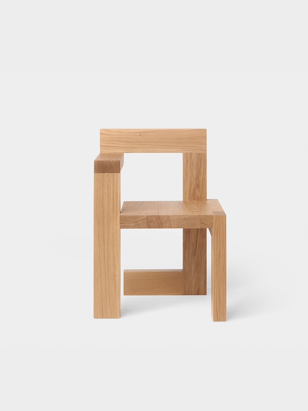 Steltman Chair by Gerrit Thomas Rietveld for Pastoe in Black&nbsp;Left_Natural