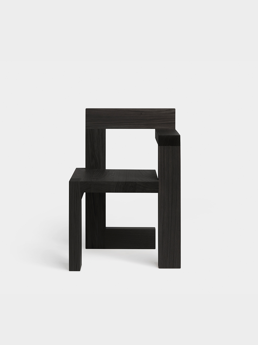 Steltman Chair by Gerrit Thomas Rietveld for Pastoe in Black&nbsp;Right_Black