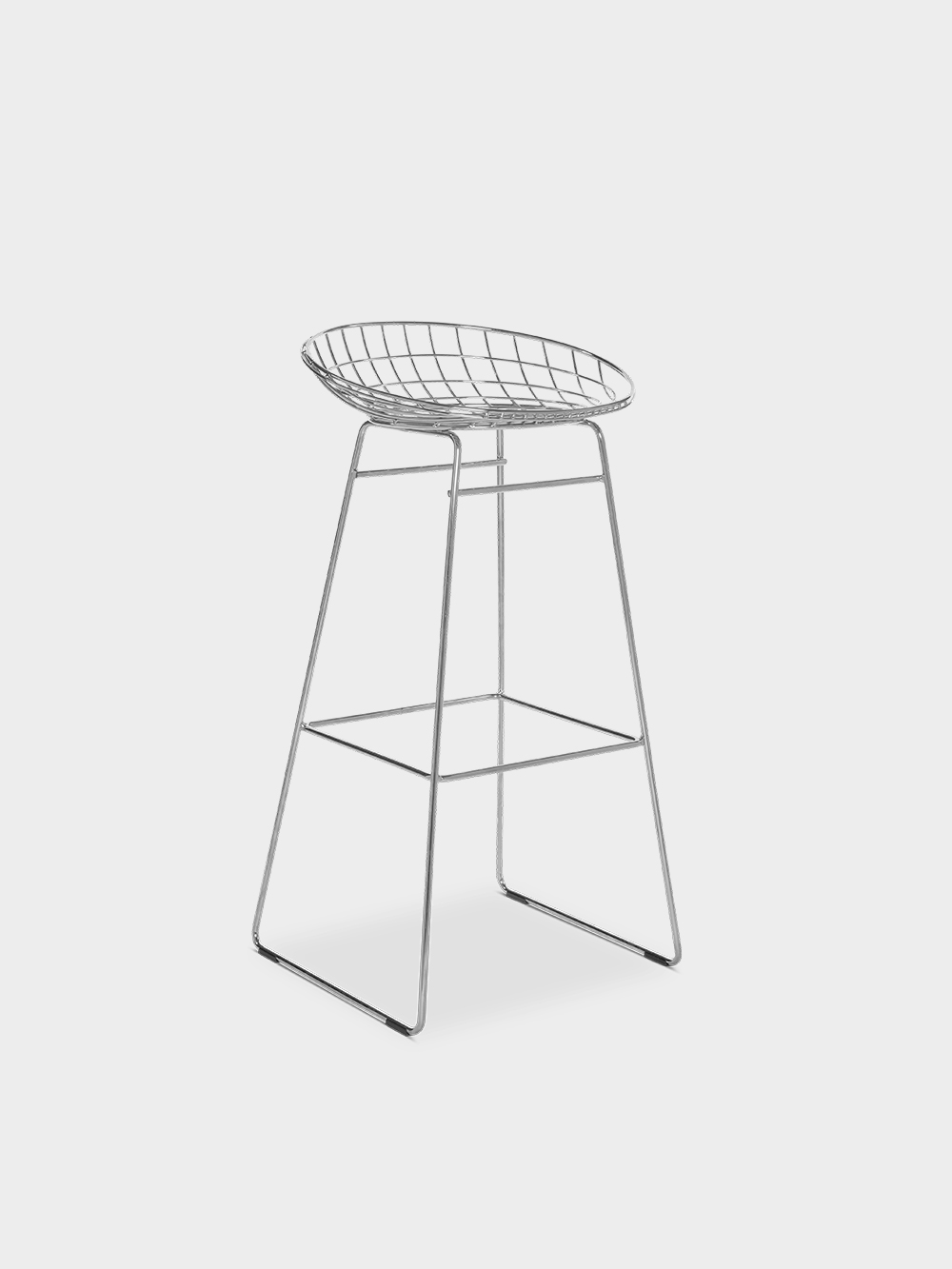 Wire Bar Stool by Cees Braakman for Pastoe in Steel , Chrome Chrome