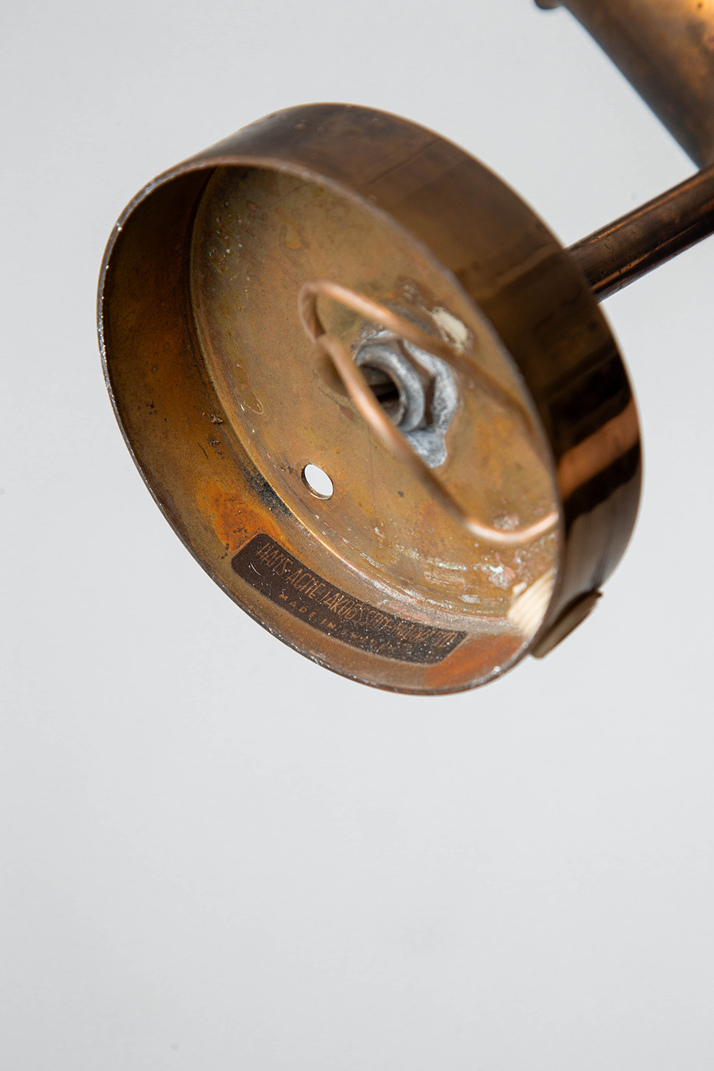 Wall Lamp by Hans-Agne Jakobsson for Hans-Agne Jakobsson AB in Glass and Brass