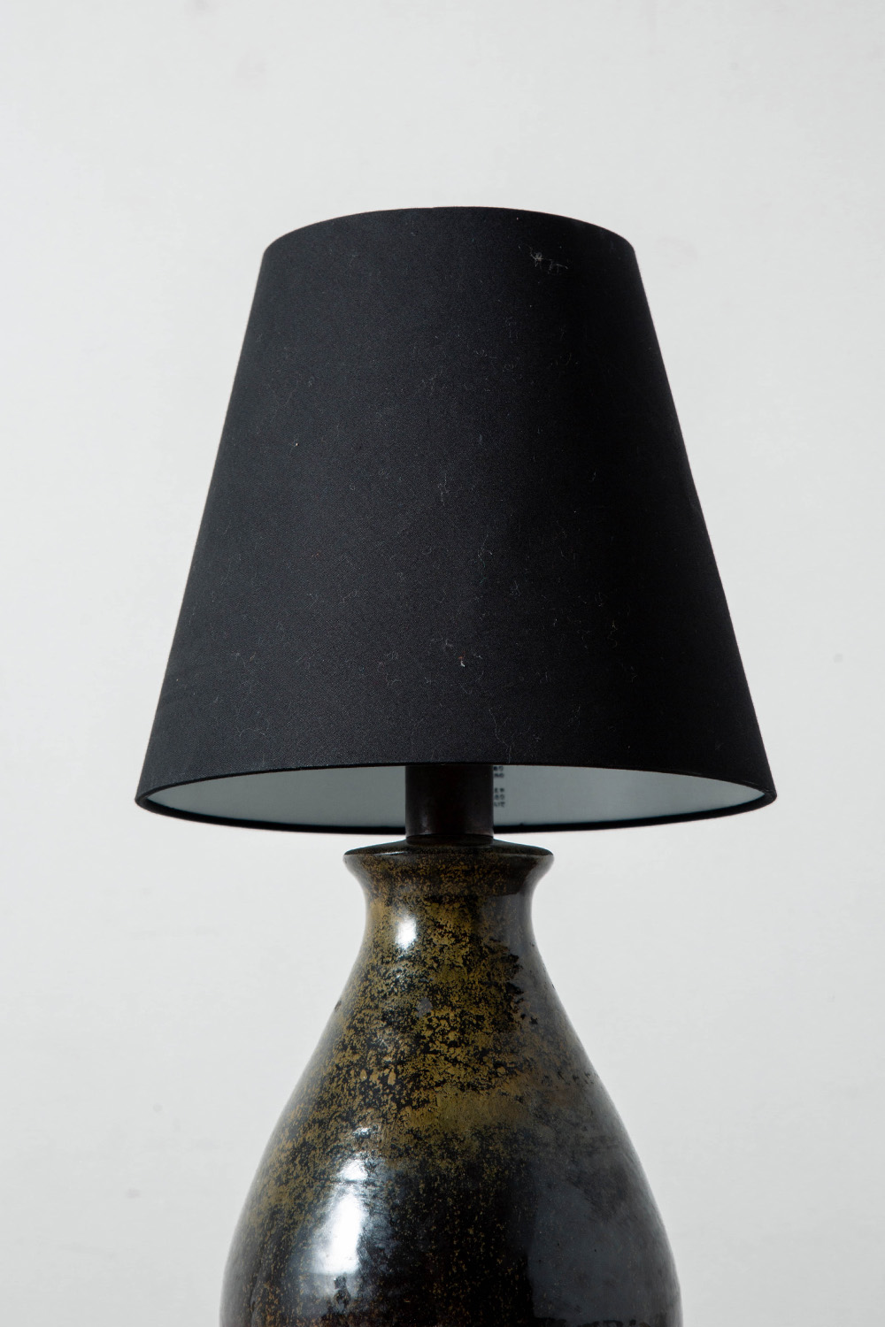 Table Lamp in Fabric and Ceramic