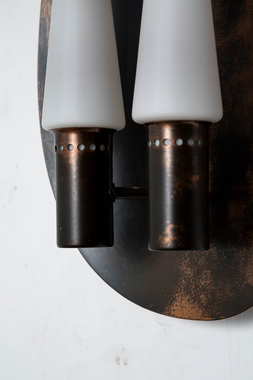 Wall Lamp by Hans-Agne Jakobsson for Hans-Agne Jakobsson AB in Glass and Brass