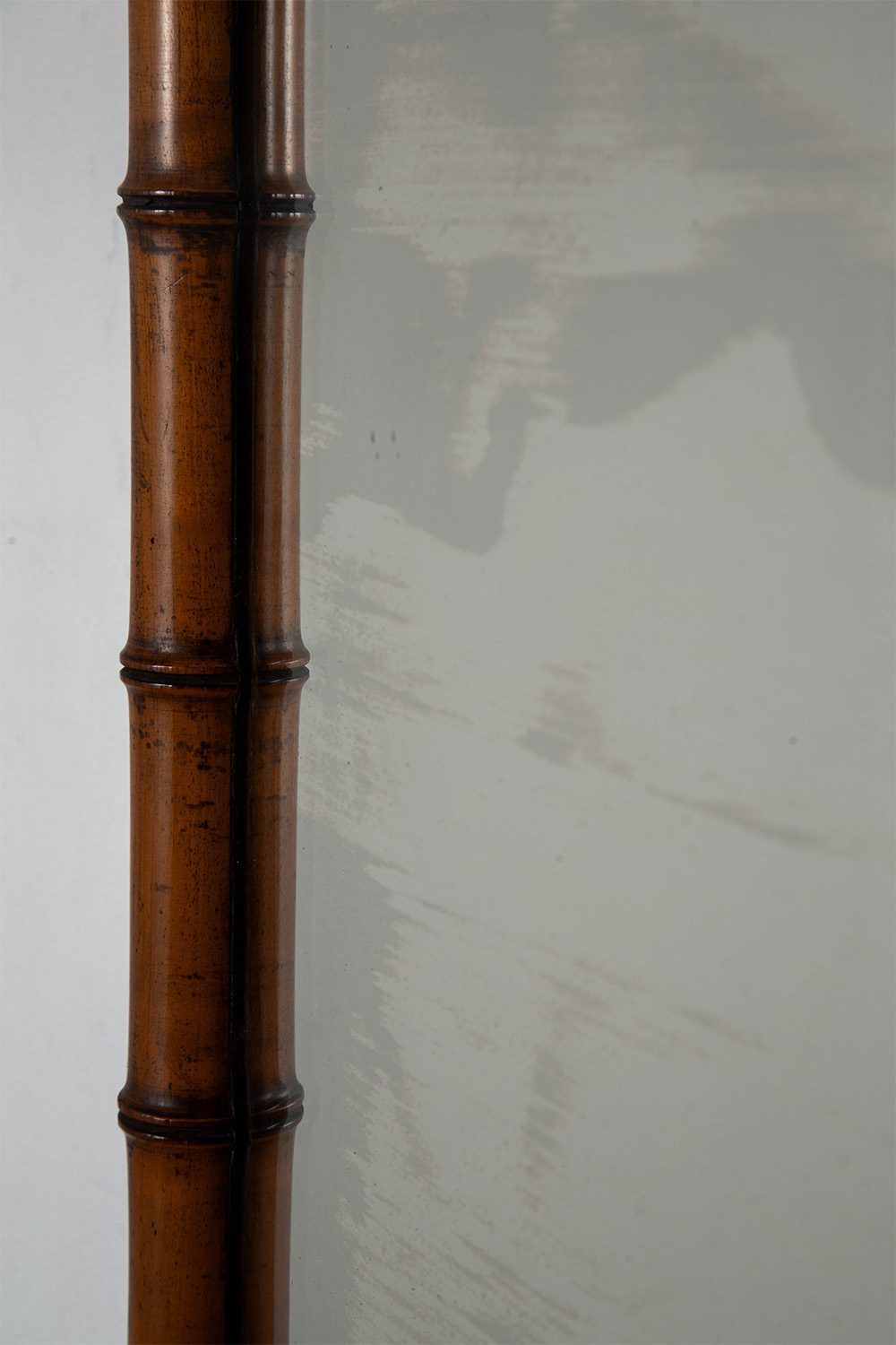 Mirror in Glass and Bamboo