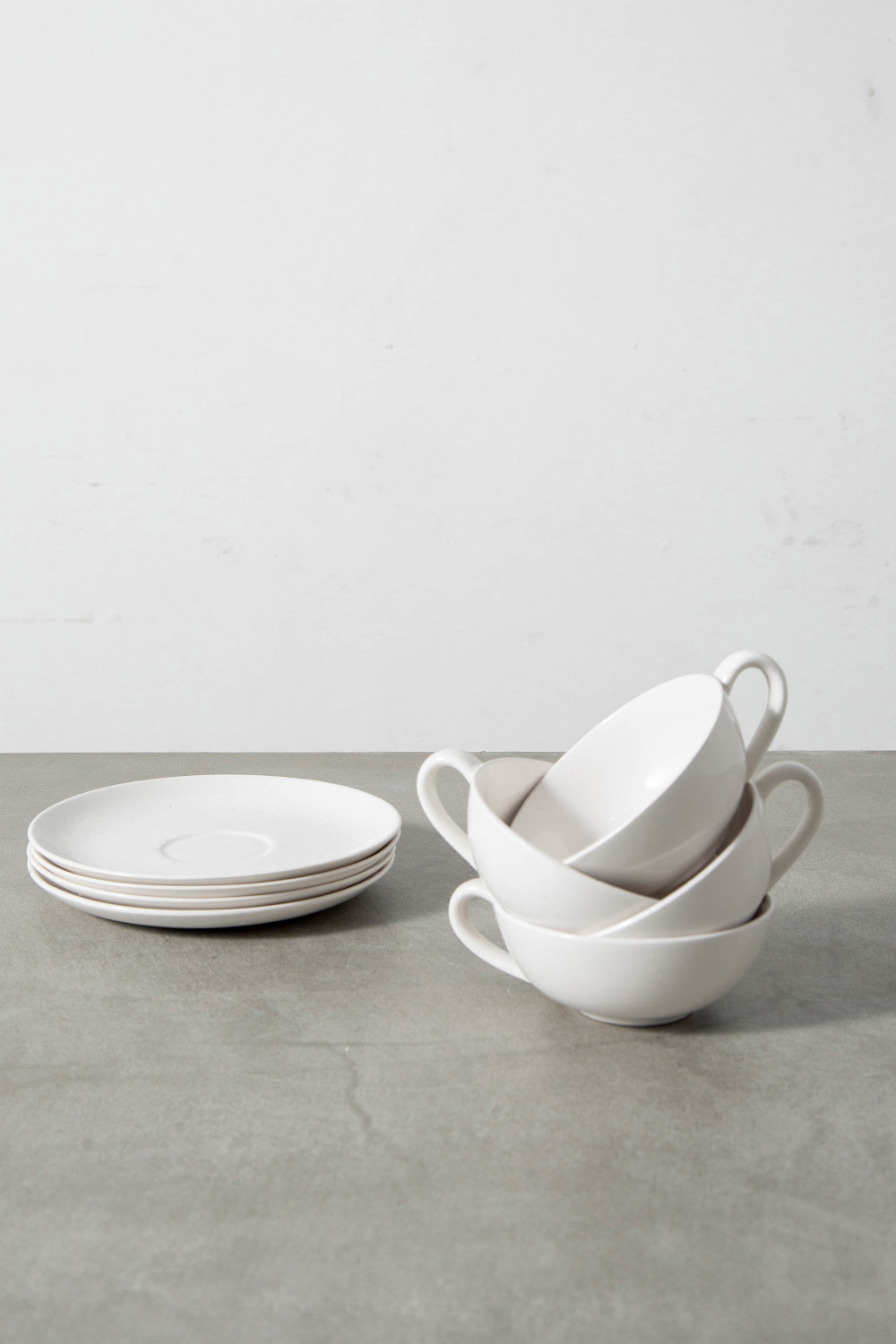 Tea Cup & Saucer Set by Sori Yanagi for Matsumura & Co in Ceramic