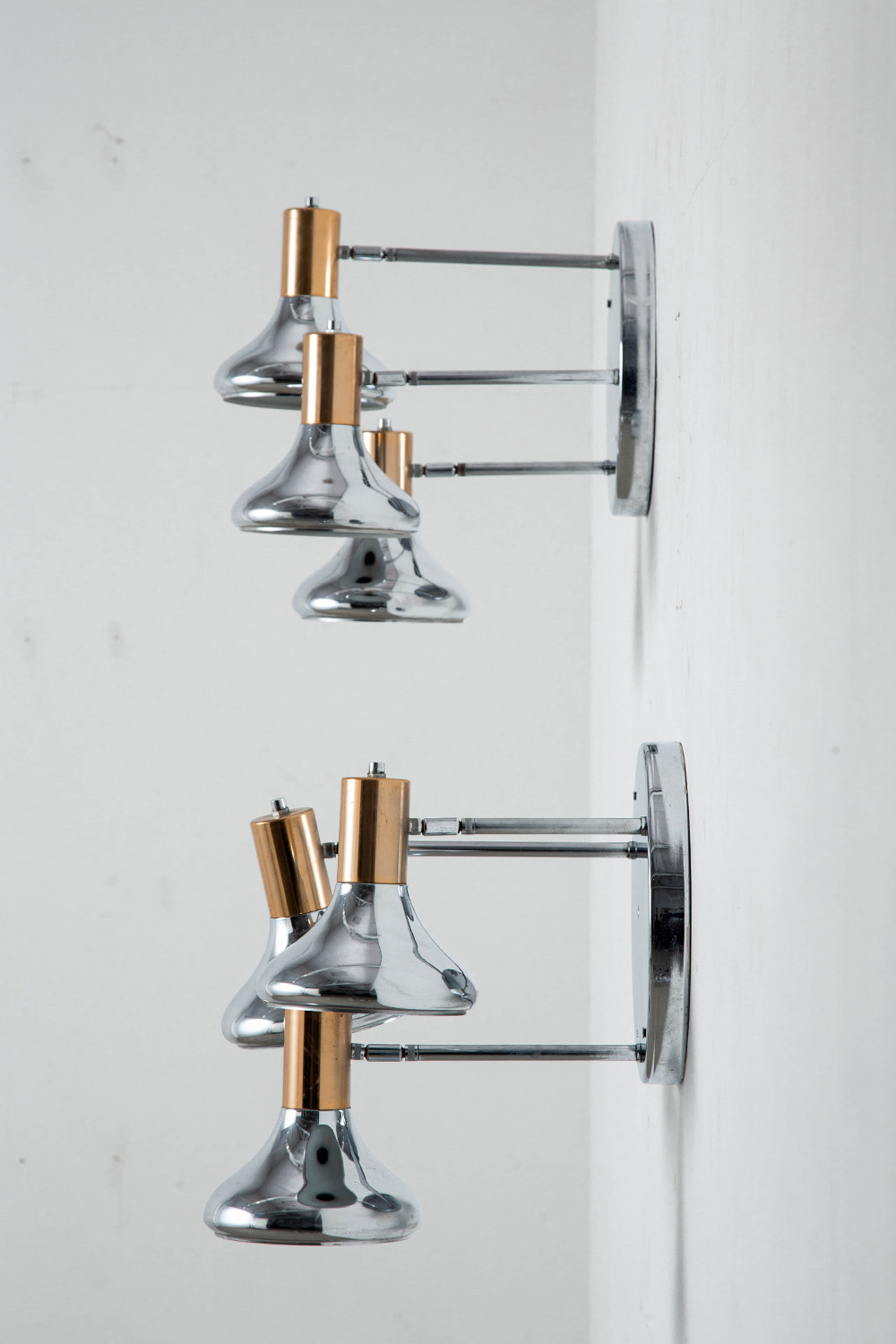 Wall Lamp in Chrome and Brass