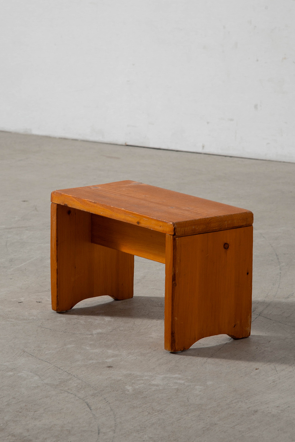 Stool by Charlotte Perriand for Les Arcs in Pine