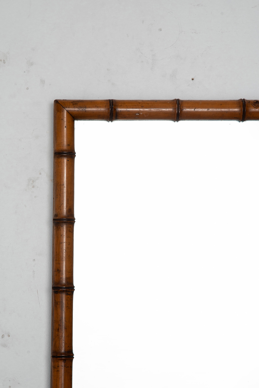 Mirror in Glass and Bamboo