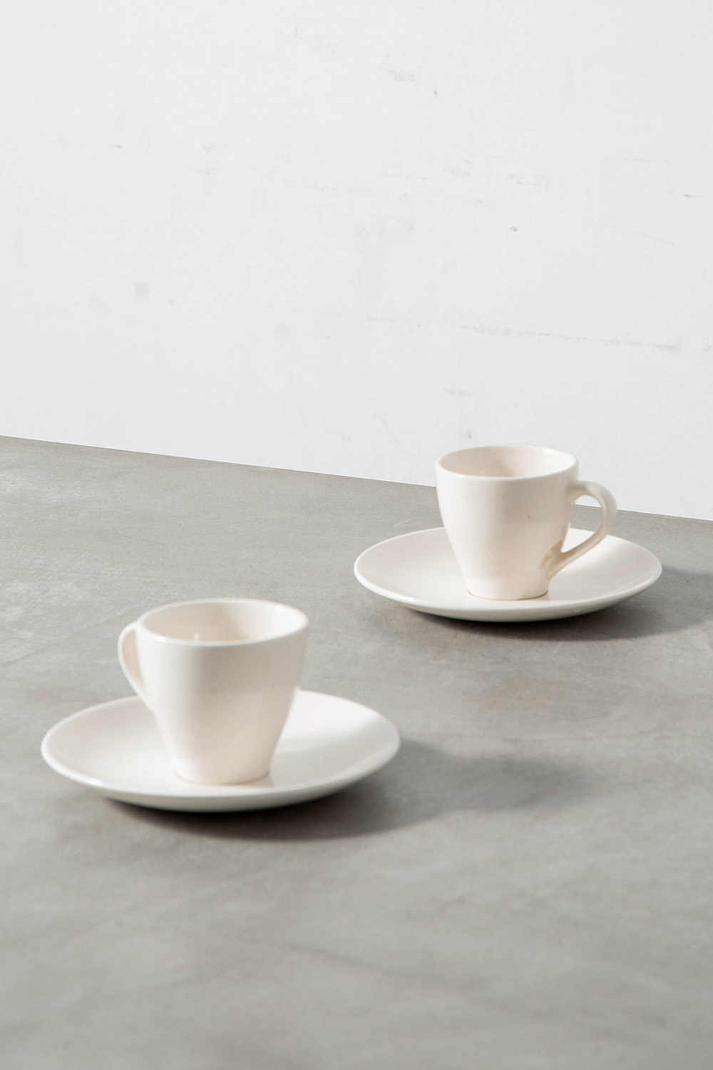 Coffee Cup & Saucer Set by Sori Yanagi for Matsumura & Co in Ceramic