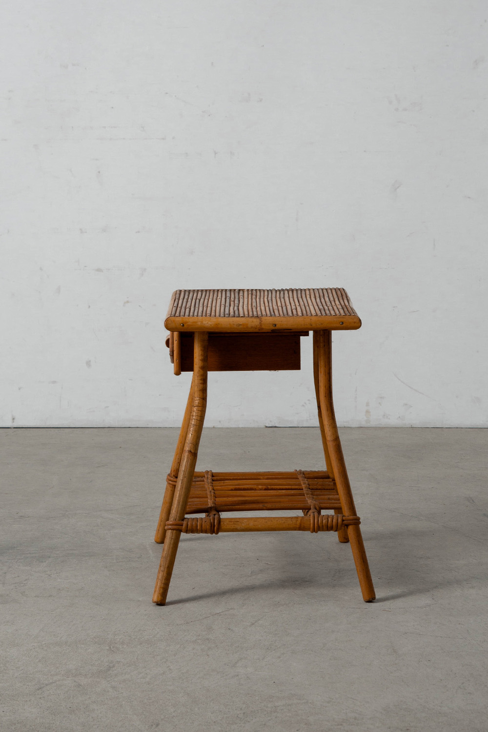 Side Table in Bamboo and Wood