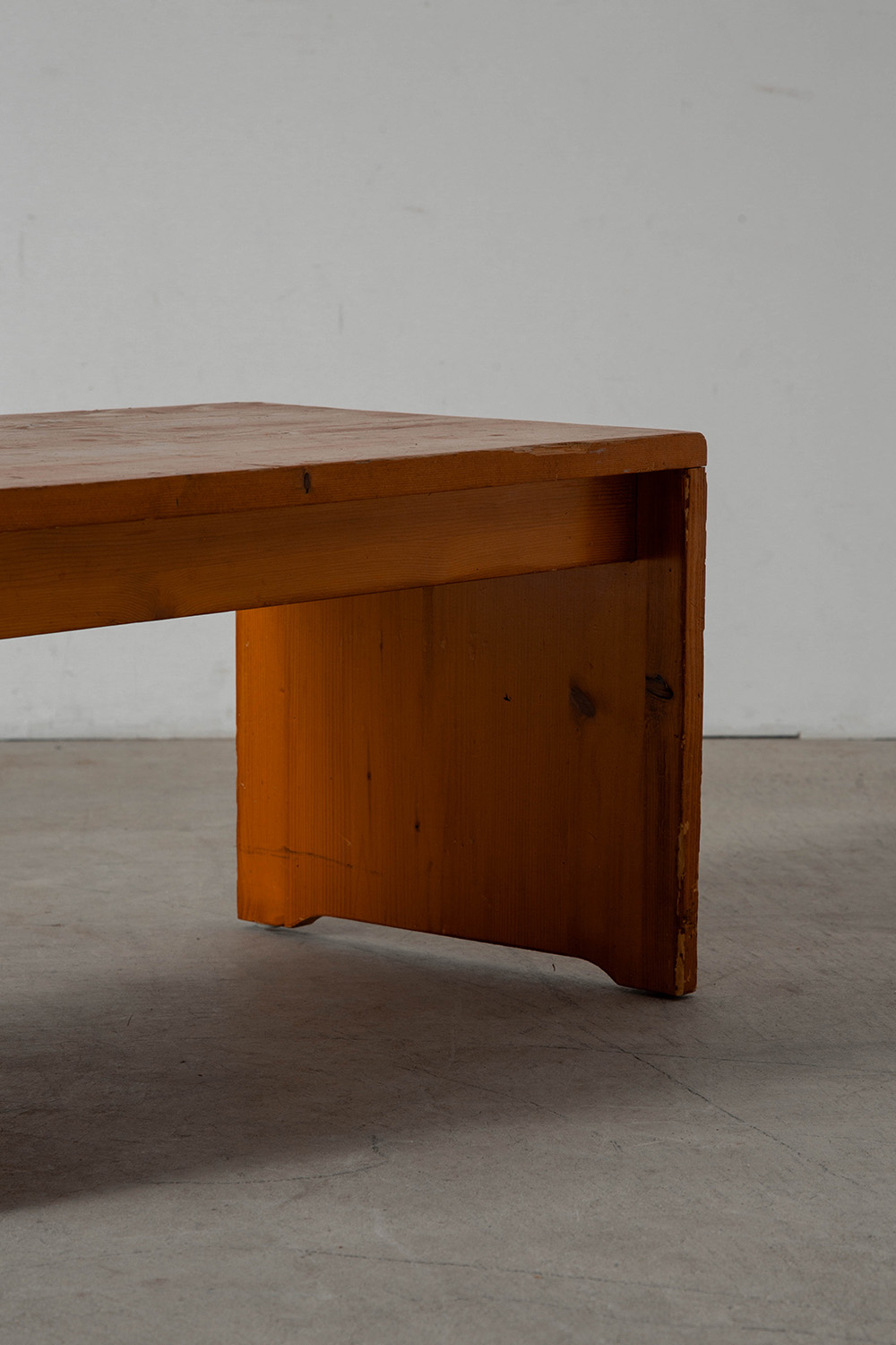 Bench by Charlotte Perriand for Les Arcs in Pine
