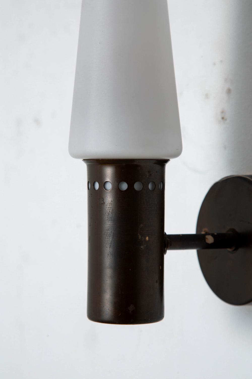 Wall Lamp by Hans-Agne Jakobsson for Hans-Agne Jakobsson AB in Glass and Brass