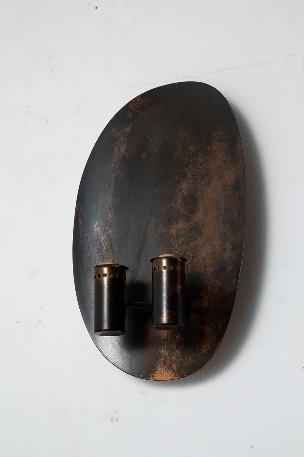 Wall Lamp by Hans-Agne Jakobsson for Hans-Agne Jakobsson AB in Glass and Brass