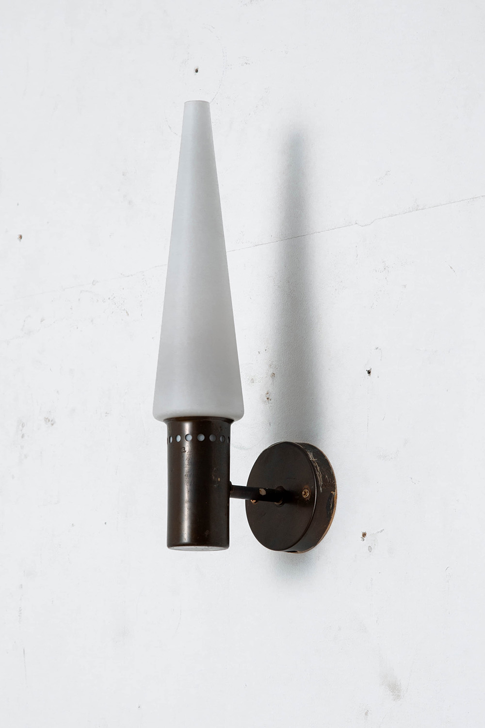 Wall Lamp by Hans-Agne Jakobsson for Hans-Agne Jakobsson AB in Glass and Brass