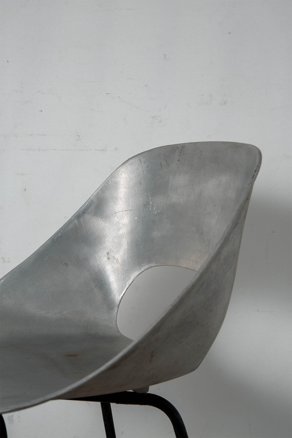 Tulip Chair by Pierre Guariche for Maison du Monde in Aluminium and Steel