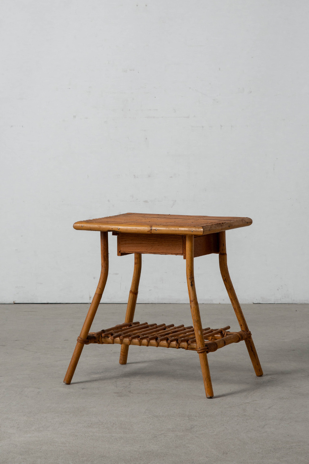 Side Table in Bamboo and Wood