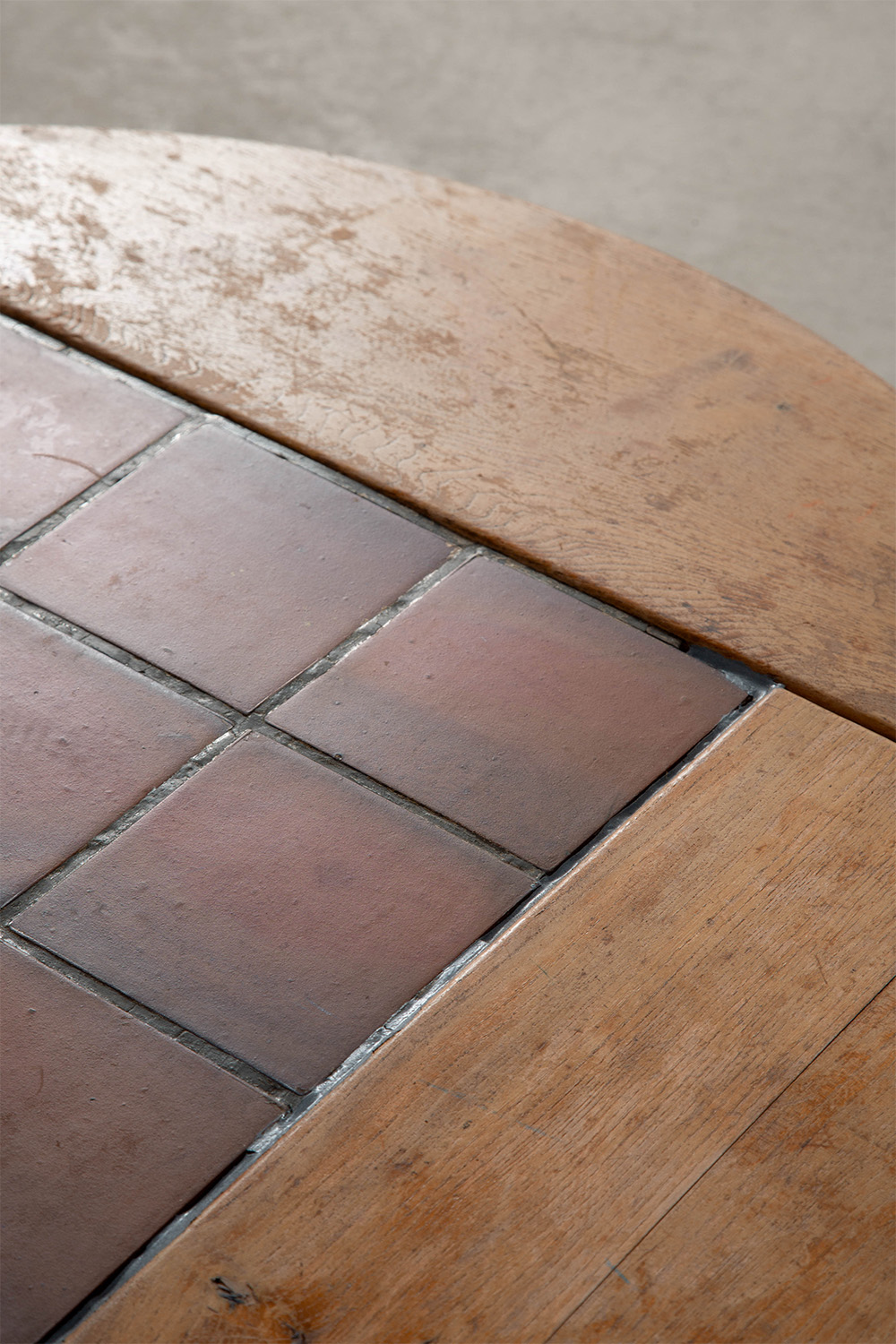 Coffee Table in Wood and Tile