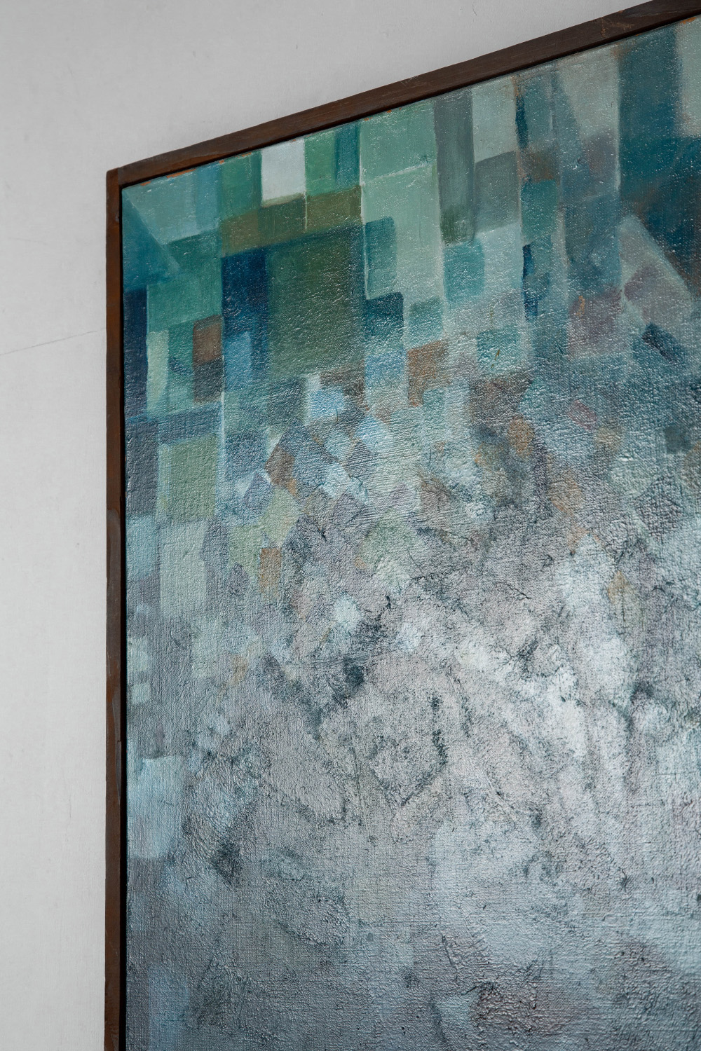 Abstract Oil Painting in Wood