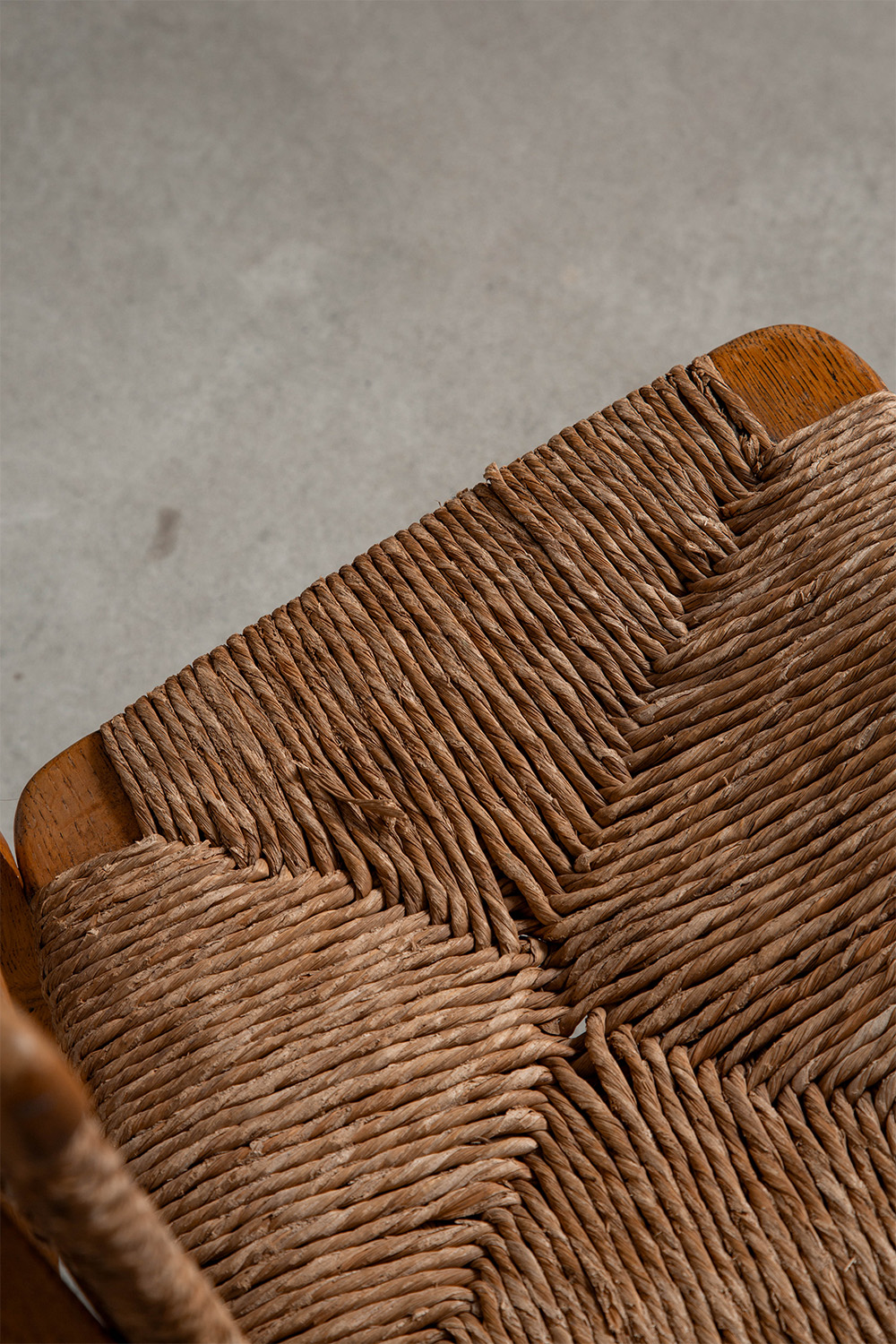 A2-1 Chair by Mart Stam for Goed Wonen in Oak and Rush Seat
