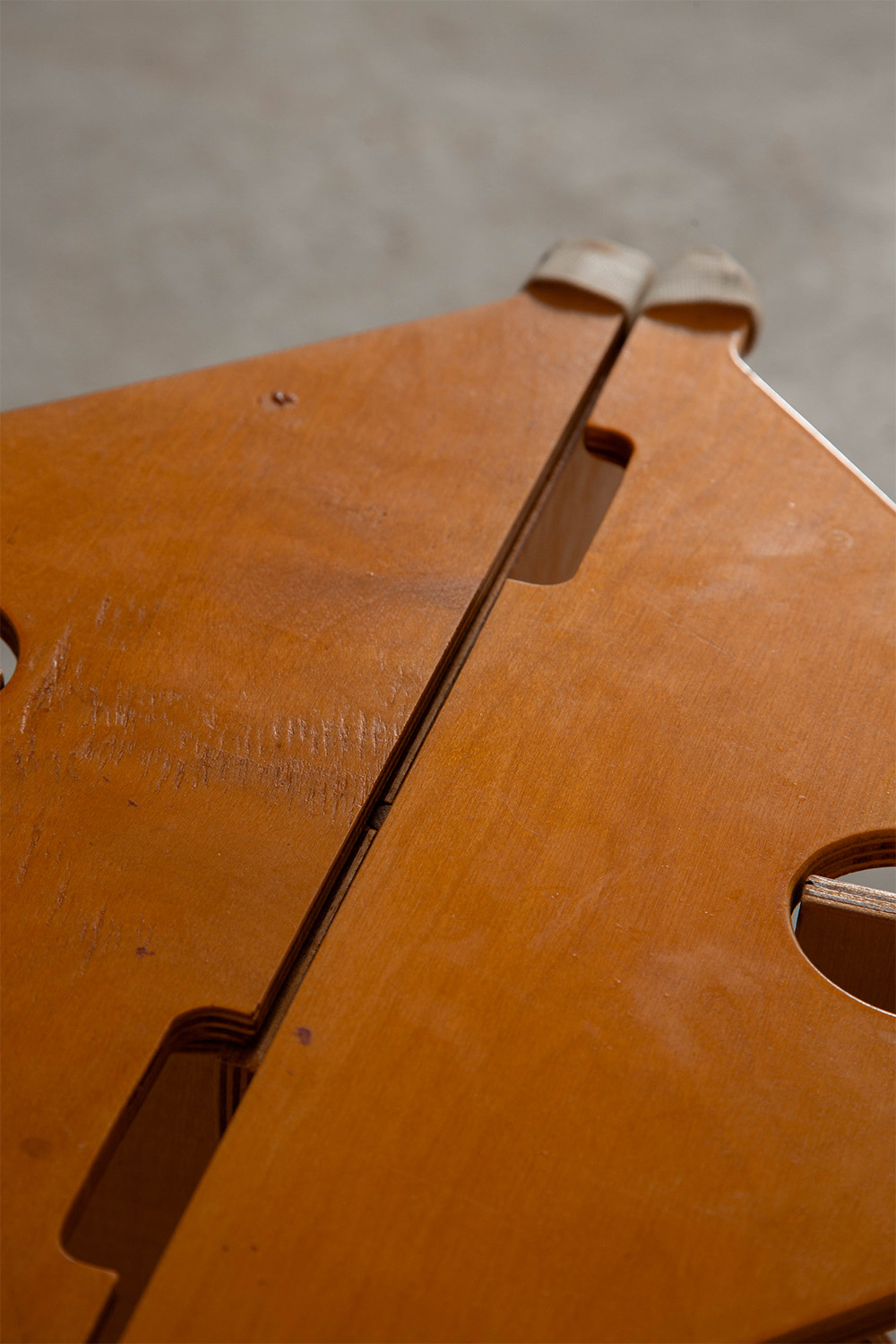 Rooster Folding Stool by Barry Simpson in Wood