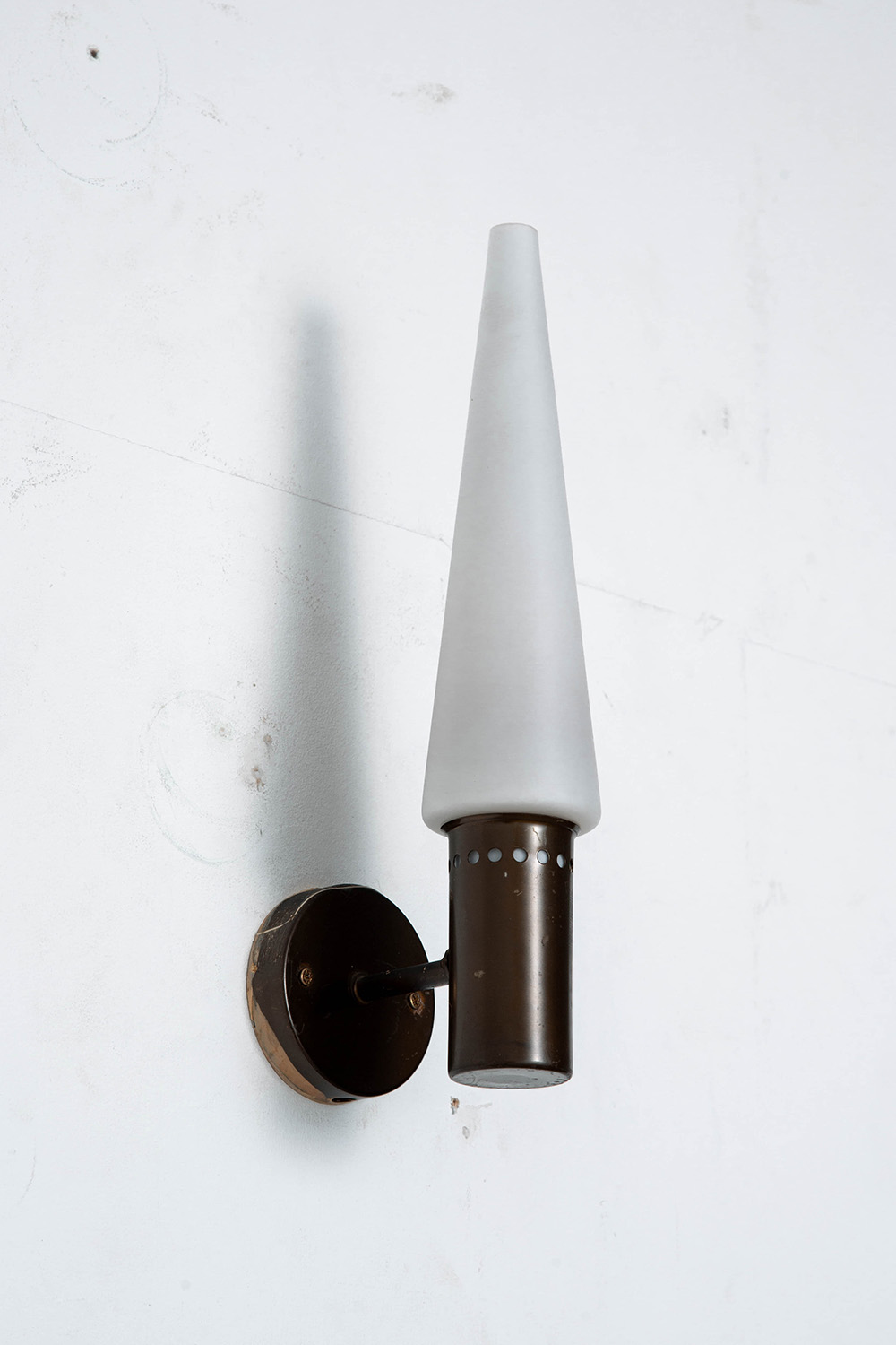 Wall Lamp by Hans-Agne Jakobsson for Hans-Agne Jakobsson AB in Glass and Brass