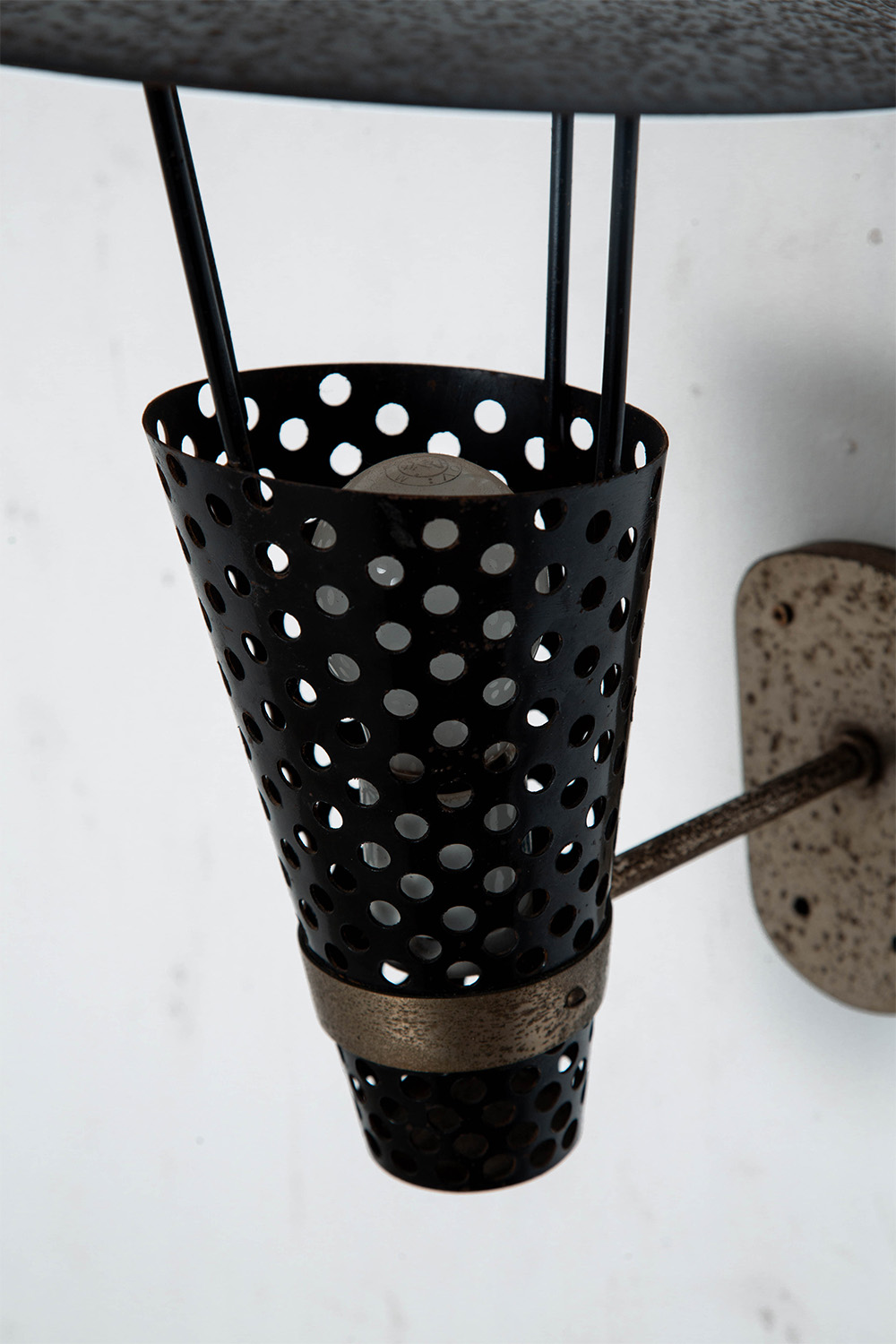 Wall Lamp in Steel and Metal