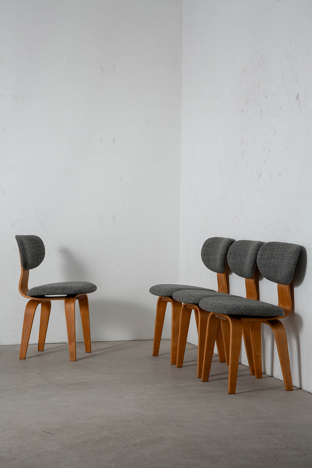 SB02 Dining Chair by Cees Braakman for Psatoe in Wood and Fabric